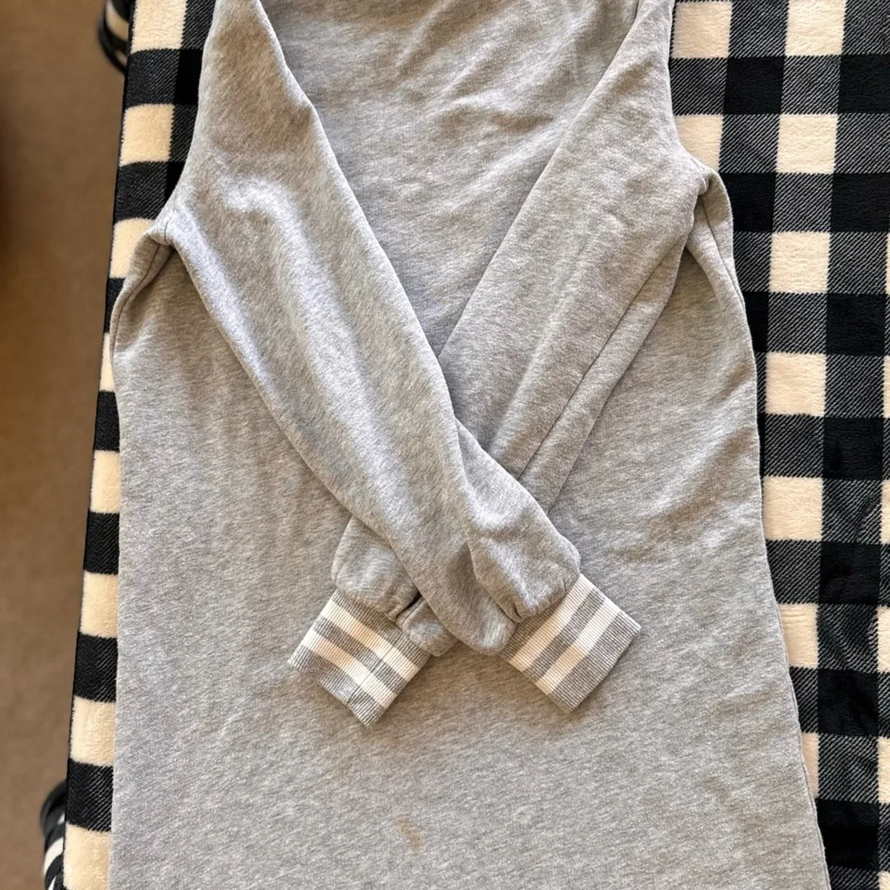 Vineyard Vines Gray and White Striped Turtleneck Dress - Picture 5 of 7